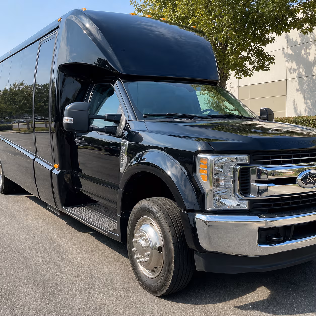 Fremont Corporate Transportation party bus exterior