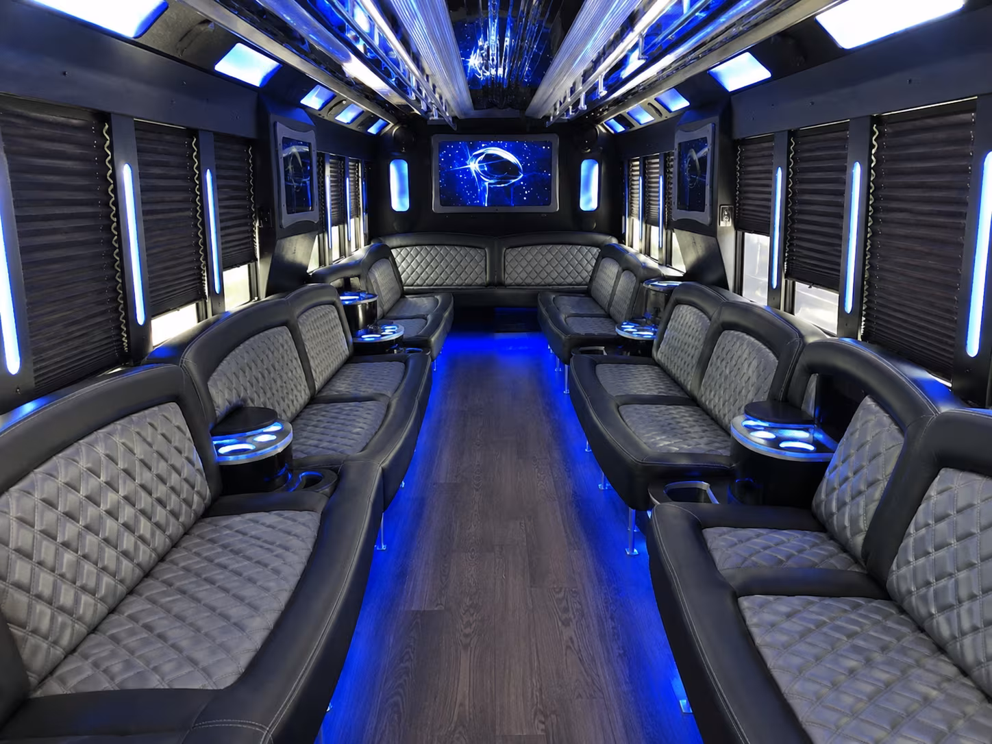 Fremont Private Event Transportation party bus exterior