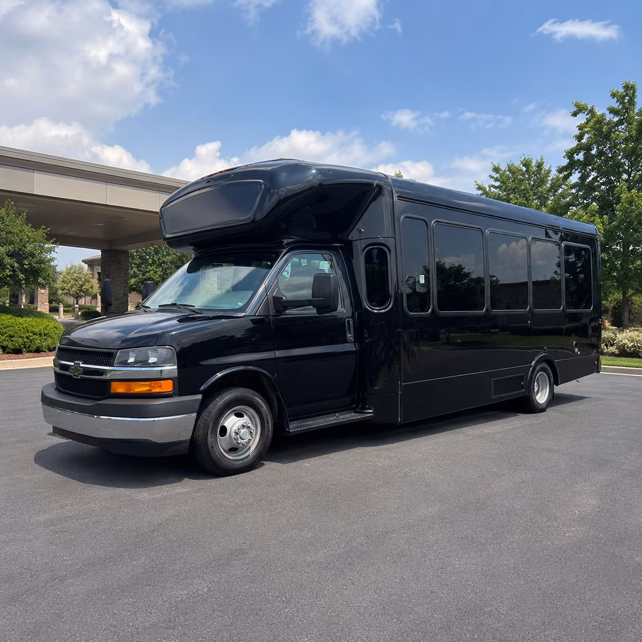 Fremont Private Event Transportation party bus exterior