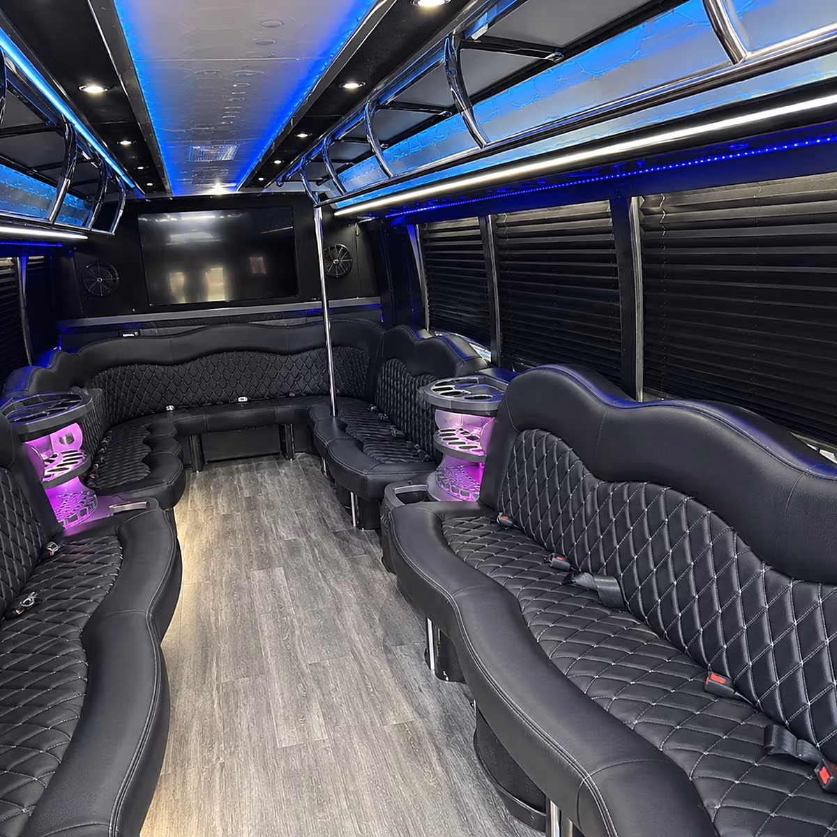 Fremont Private Event Transportation onboard seating