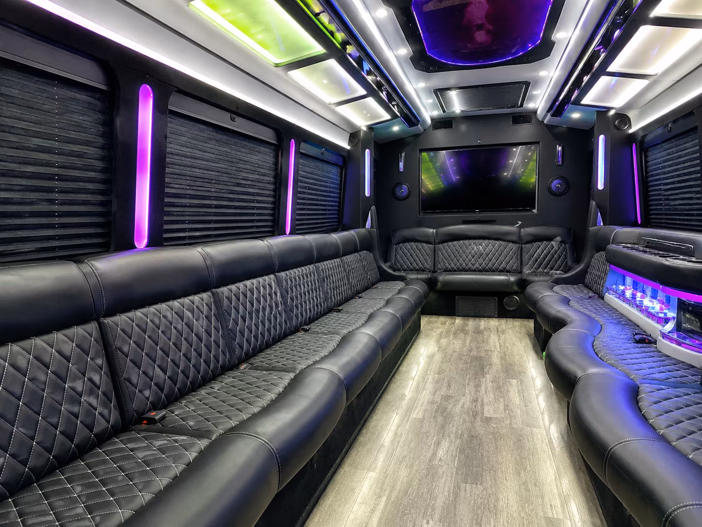Fremont Private Event Transportation party bus exterior