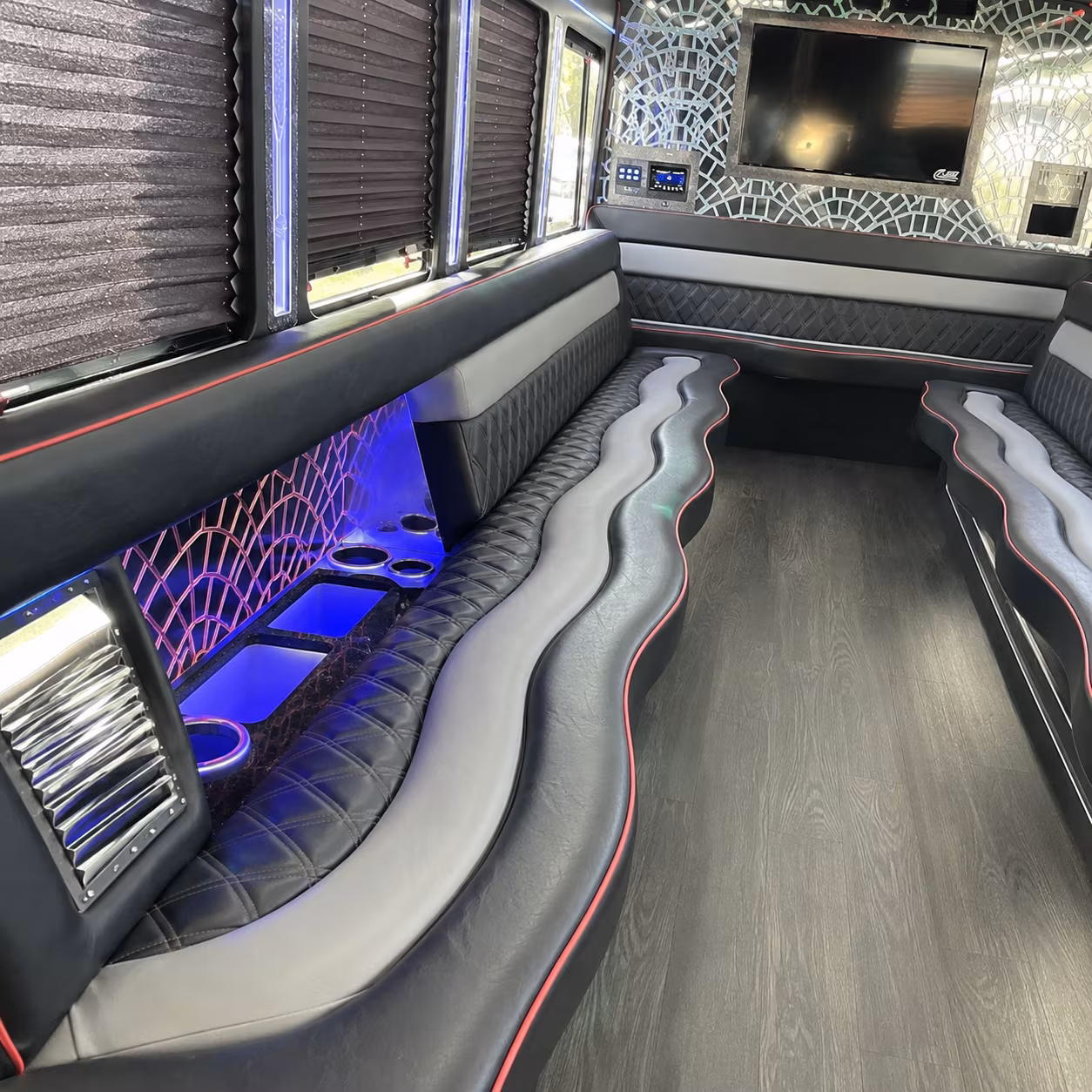 Fremont Prom & Homecoming Transportation party bus exterior