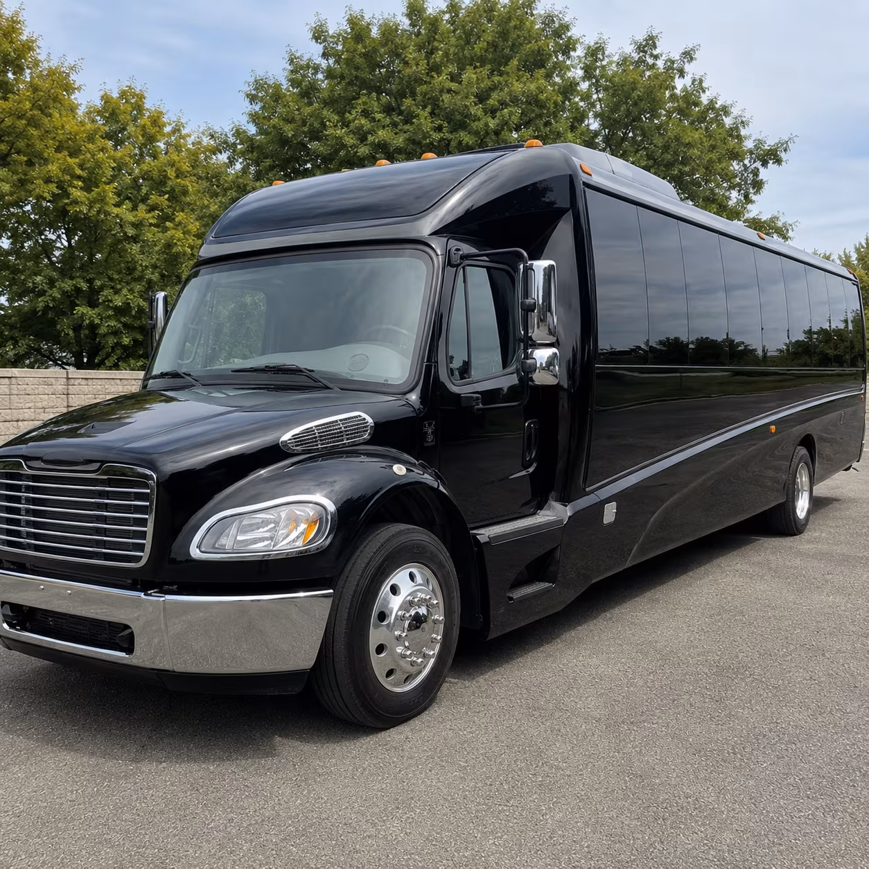 Fremont School Event Transportation party bus exterior
