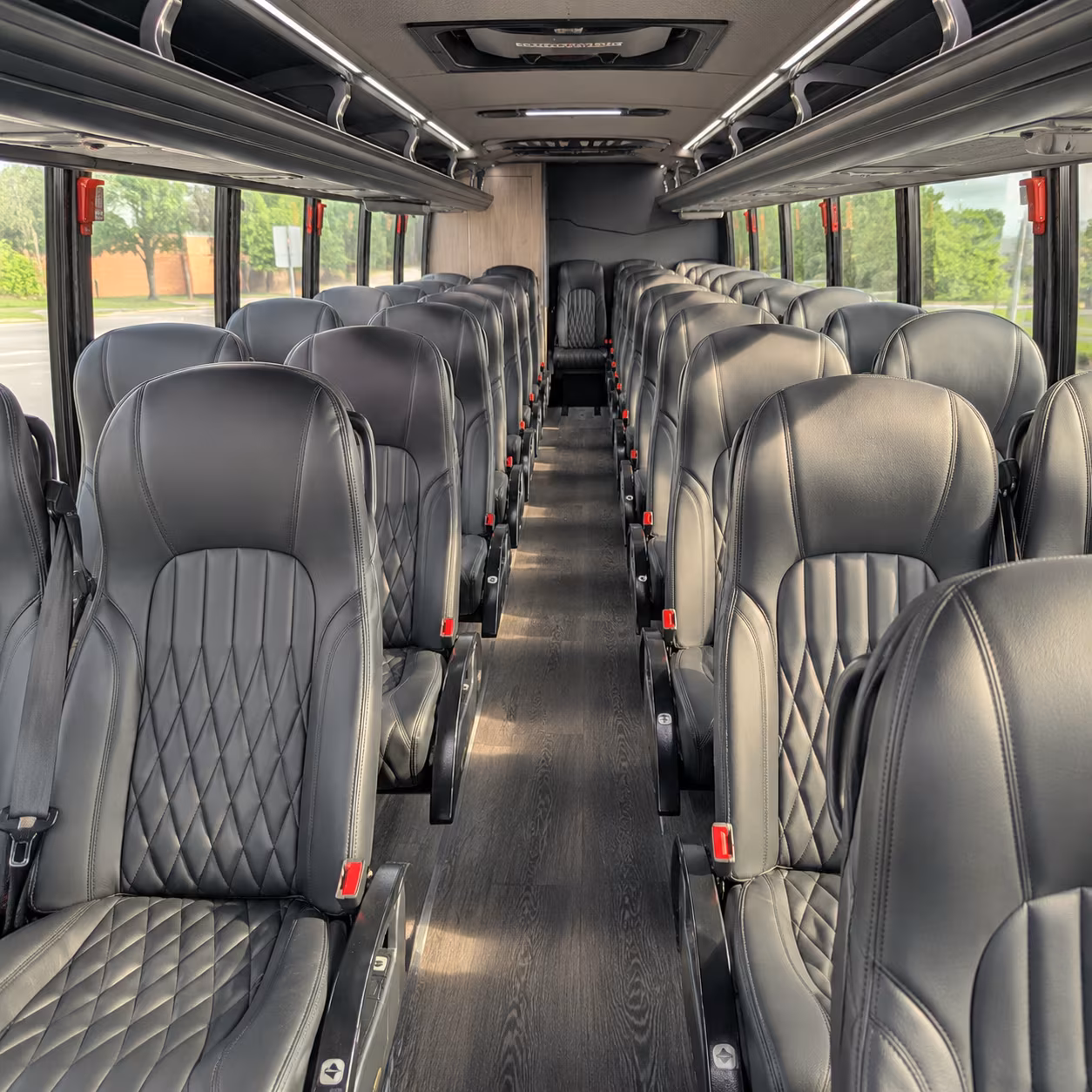 Fremont School Event Transportation party bus exterior
