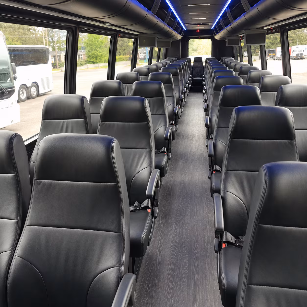 Fremont School Event Transportation party bus exterior