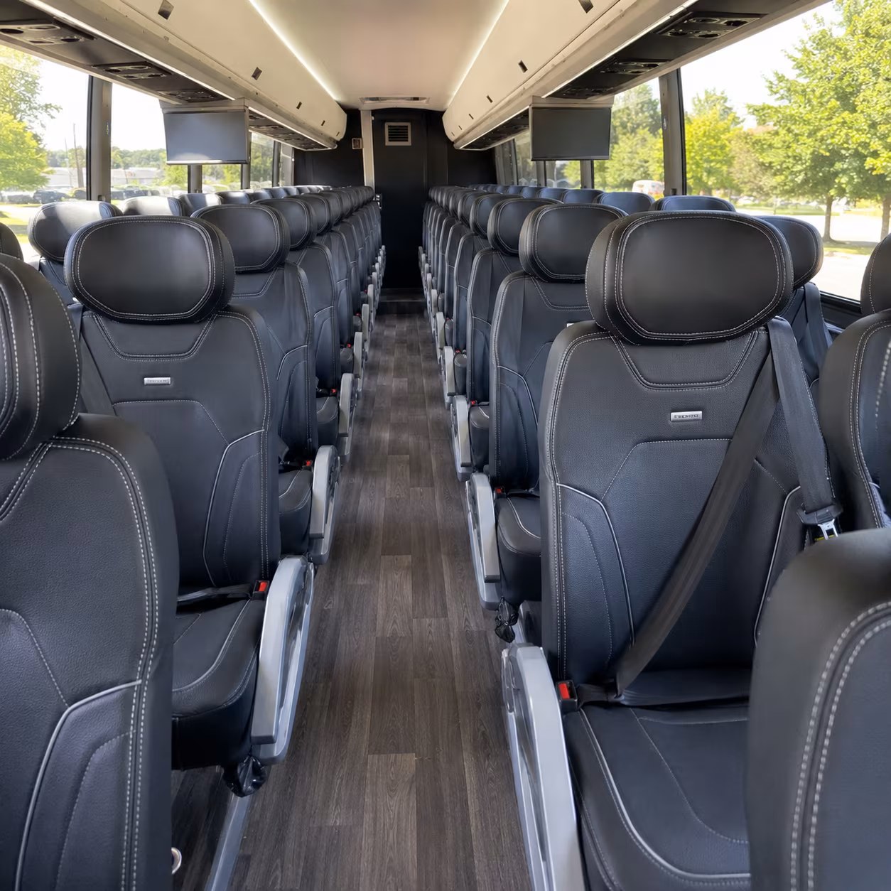 Fremont School Event Transportation party bus exterior