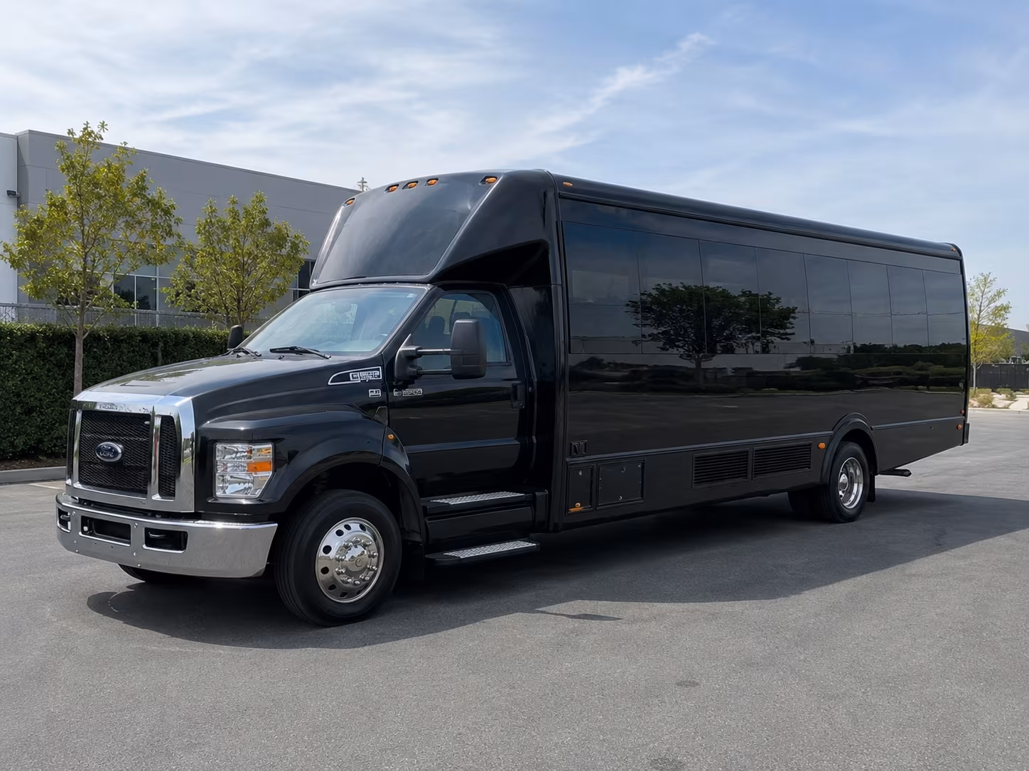 Fremont Sporting Event Transportation party bus exterior