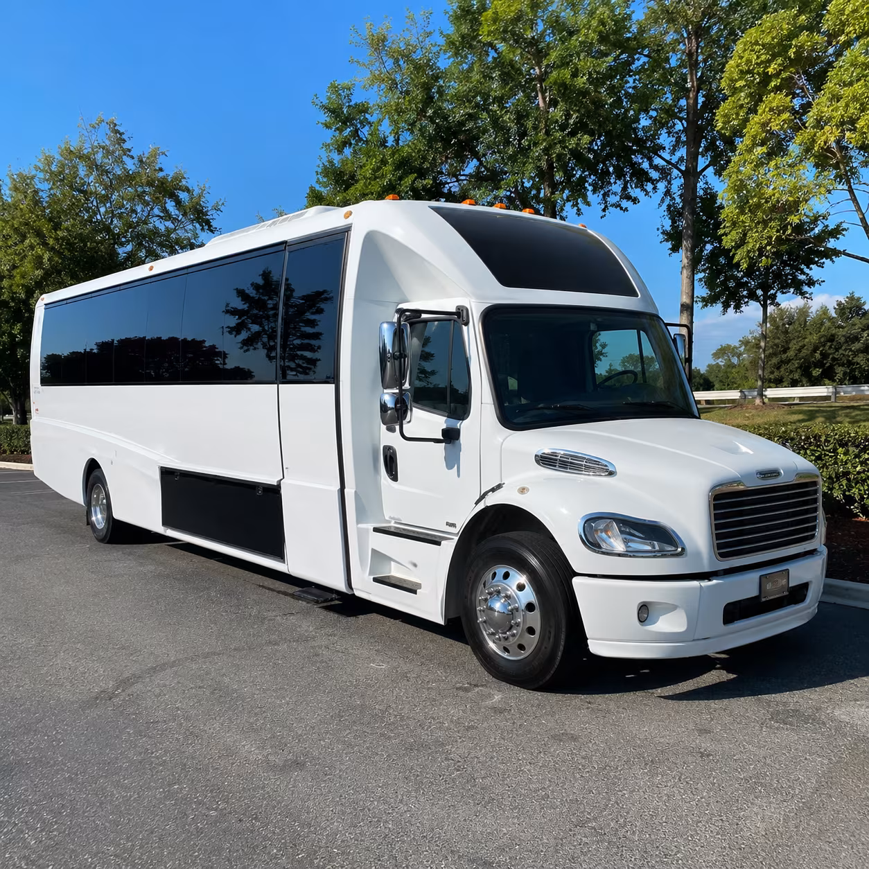Fremont Sporting Event Transportation party bus exterior