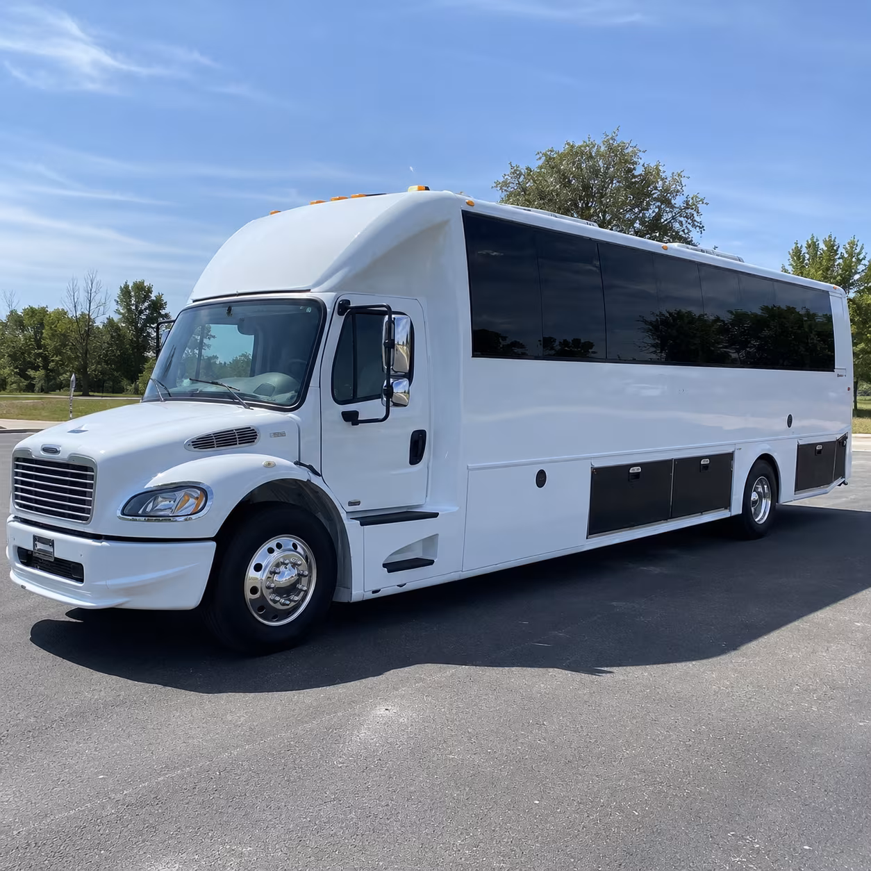 Fremont Sporting Event Transportation party bus interior