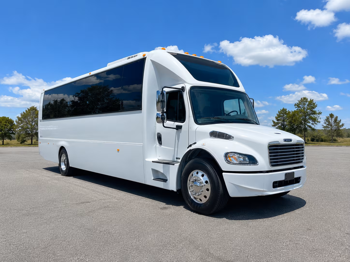 Fremont Sporting Event Transportation party bus exterior