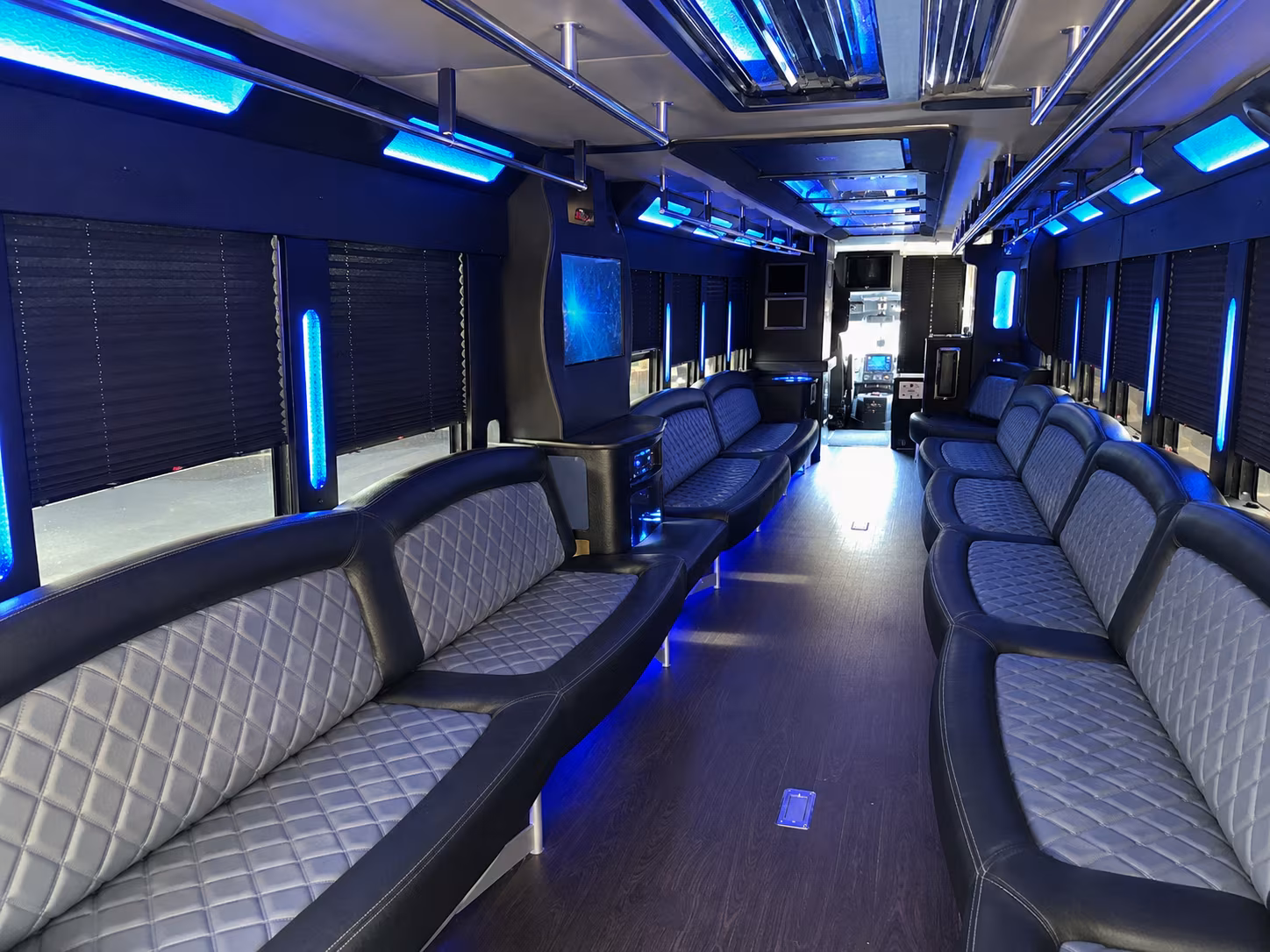 Fremont Wedding Transportation party bus exterior
