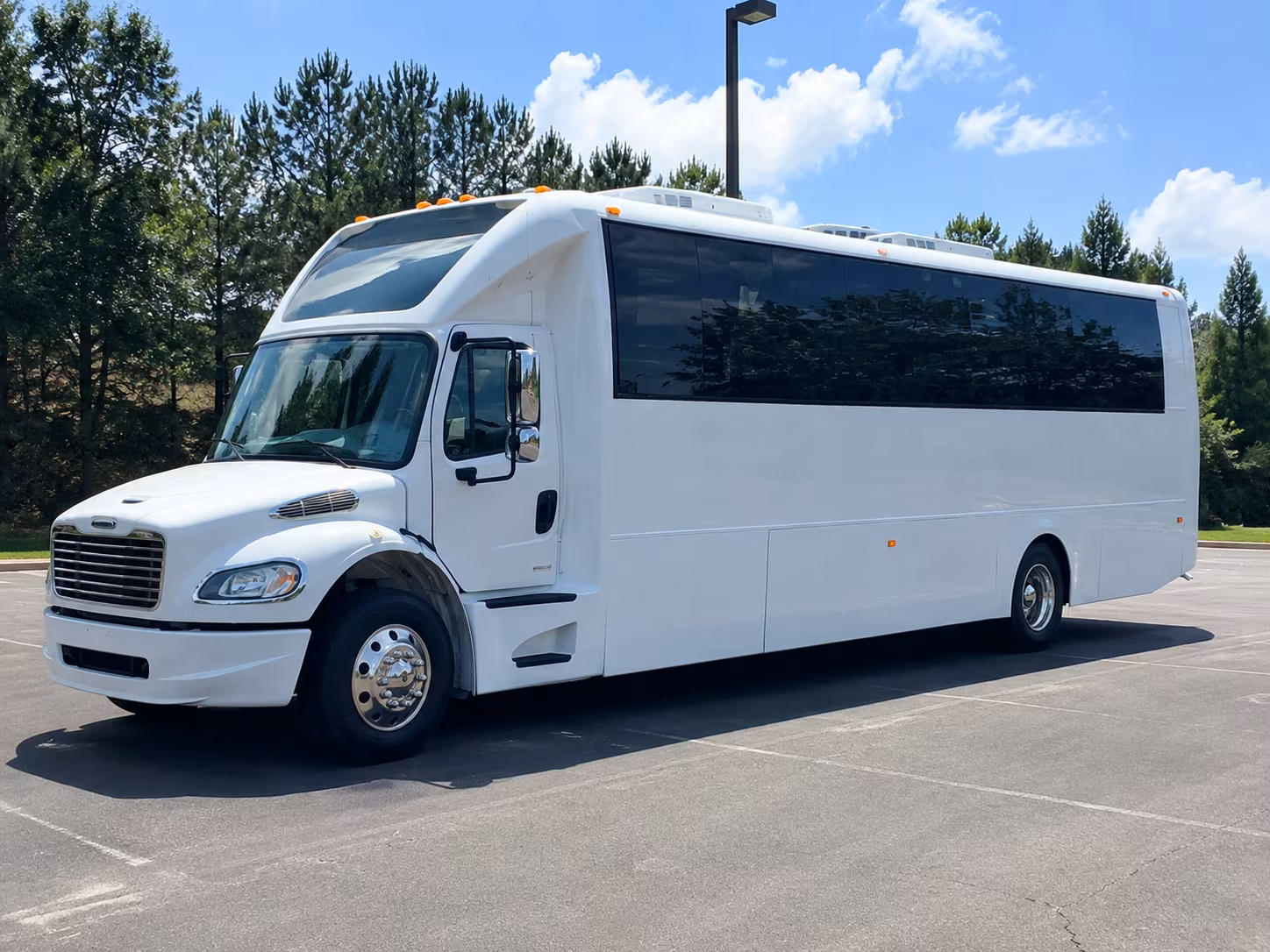 Fremont Wedding Transportation party bus exterior