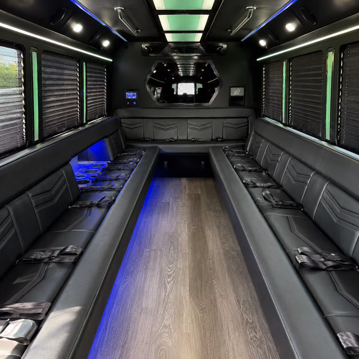 Fremont Wedding Transportation party bus exterior